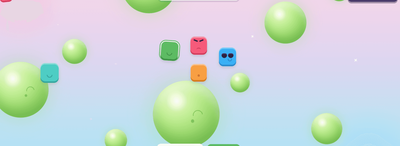Falling Planets gameplay on the big screen